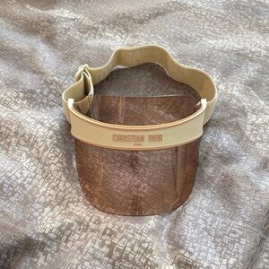 Christian Dior Tan/Cream Visor